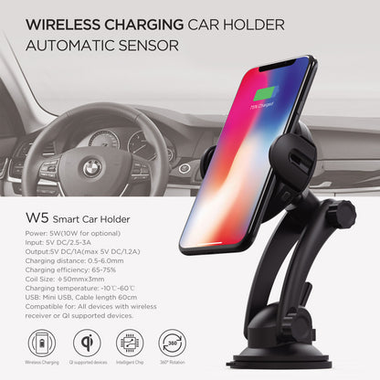 Car Phone Holder Wireless Charger